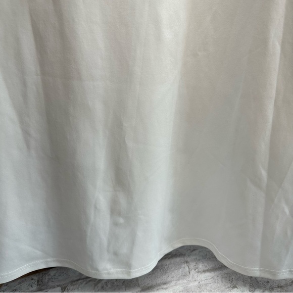 JUST Fashion Now floral dress women’s size medium NWT‎ white short sleeve - Picture 4 of 5